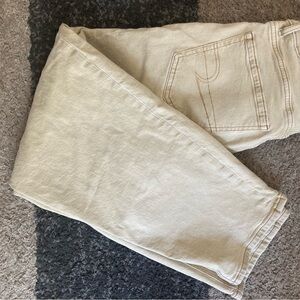 American Eagle Outfitters Cream Stretch Jeans